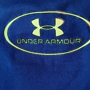 UnderArmor, HeatGear, T-Shirt, Small, Blue and Yellow
